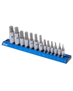 TIT16124 image(0) - 13 Pc. Metric Hex Bit Socket Set