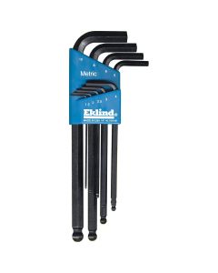 EKL13609 image(0) - HEX KEY SET 9 PC BALL END METRI LNG 1.5-10MM