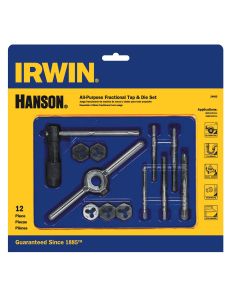 HAN24605 image(0) - 12 Pc. Taps & Dies Carded Set