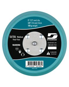 DYB56106 image(0) - Vinyl-Face 3/8" Urethane Med-Density 5/16" 24-Male Thread 5" Dia Non-Vacuum Disc Pad