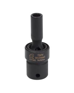 SUN805ZUMMG image(0) - 1/4".Dr. 5mm Magnetic Metric 12 point Universal Impact Socket