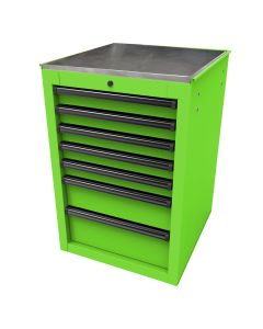 HOMLG08022070 image(0) - Homak Manufacturing RS PRO 22 in. 7-Drawer Side Cabinet, Lime Green