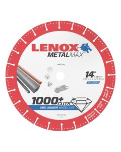 LEX1972932 image(0) - LENOX Metal Max  DIAM CUTOFF WHEEL GS 14" X 1"