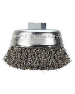 MLW48-52-5065 image(0) - Milwaukee Tool 3-1/2" Crimped Wire Cup Brush- Carbon Steel