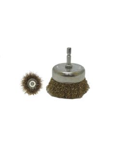 TMRMI983 image(0) - Wire Cup Brush 3", 1/4 in. Shaft, 10,000 RPM