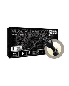 MFXBD1001NPF-S image(0) - BLACK DRAGON ZERO PF NITRILE EXAM GLOVES SMALL