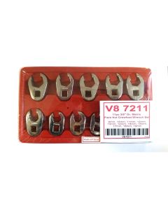 11 PC 3/8" DR. METRIC CROWFOOT WRENCH SET