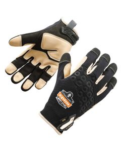 ERG17145 image(0) - 710LTR XL Black Heavy-Duty Leather-Reinf Gloves