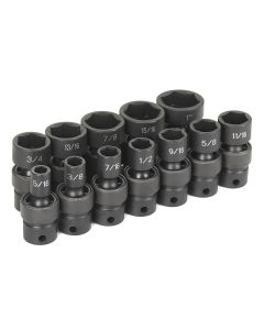 GRE1212U image(0) - 12 PC 3/8" DR 6 PT STANDARD LENGTH FRAC UNIV SET