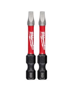 MLW48-32-4910 image(0) - Milwaukee Tool SHOCKWAVE 2" Impact Square Recess #3 Power Bits (2 PK)