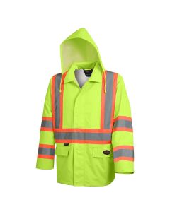 SRWV1081360U-2XL image(0) - 5628U HI-VIS SAFETY RAINWEAR JACKET YELLOW - Size 2XL