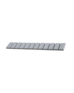 PLO68405 image(0) - StickPro™ Steel Adhesive wheel weights. 0.5 oz segments grouped in 4 oz strips, 48 strips per box, standard adhesive