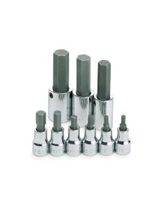 SKT19733 image(0) - SOCKET HEX BIT SET 3/8IN. DRIVE 9PC SAE