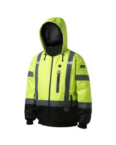 SRWV1210160U-2XL - Hi-Vis Heated Bomber Jacket Yellow-2XL