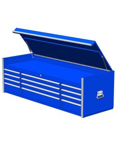 EXTRX722512CHBL image(0) - Extreme Tools 72" 12-Drawer Top Chest, Blue