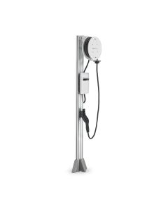 EVOEVC4AC0C1B1A3 image(0) - iEVSE Plus Electric Vehicle Charging Station, WiFi & 4G enabled , Single Port Pedestal-mount with 6' pedestal, 22' EVOREEL & 3' interconnect cable