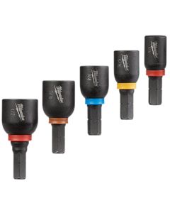 MLW49-66-4563 image(0) - 5-PC SHOCKWAVE INSERT MAGNETIC NUT DRIVER SET