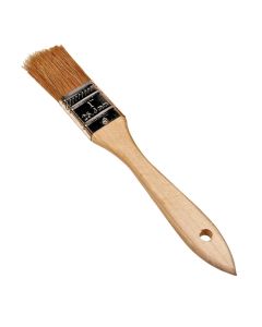 KTI74010 image(0) - K Tool International BRUSH UTILITY 1" NATURAL BRISTLES WOOD HANDLE