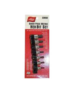 LIS33850 image(0) - SOCKET HEX BIT SET 3/8IN. DR 7PC METRIC 3 TO 10MM