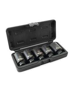 TIT42806 image(0) - 5 pc. 1/2 in. Dr Deep Impact Socket Set