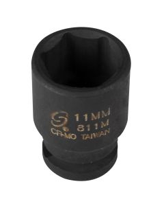 SUN811M image(0) - SOC 11MM 1/4D IMP 6PT BLK