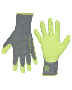 LEGGC240XL image(0) - Flexzilla® Crinkle Latex Dip Gloves, Gray/ZillaGreen™, XL