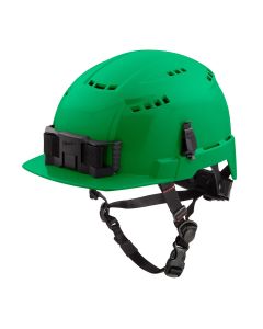 MLW48-73-1326 image(0) - Milwaukee Tool BOLT Green Front Brim Vented Safety Helmet (USA) - Type 2, Class C