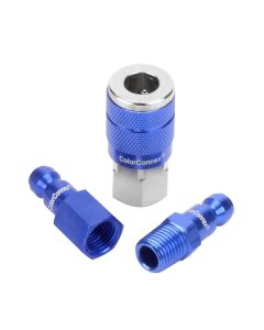 LEGA72452C image(0) - COLORCONNEX TYPE C 3PC 1/4" BODY COUPLER & PLUG KI