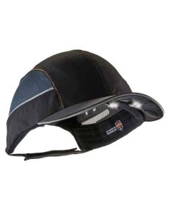 ERG23374 image(0) - Ergodyne 8960 Long Brim Black Bump Cap w/ LED Lighting Tech