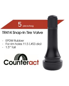 COUT14 image(0) - TR414 Counteract Tire Valve 48.5mm (5pk)