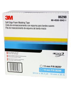 MMM6298 image(0) - TAPE SOFT EDGE FOAM MASKING 3/4" 27.3YDS