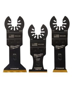 MLW49-10-9006 image(0) - Milwaukee OPEN-LOK 3PC METAL CUTTING MULTI-TOOL BLADE VARIETY PACK