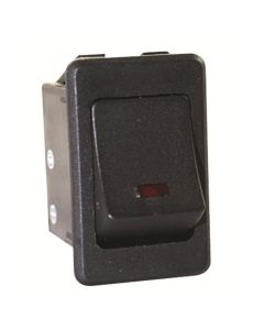 JTT2609F image(0) - 16 Amp 12V Black Rocker Switch