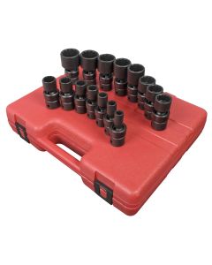 SUN2856 image(0) - 15 PC 1/2" DR 12 PT SAE UNIVERSAL IMPACT SOCKET