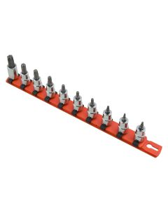 MRTBAT10K image(0) - SKT SET 3/8 TORX BIT 10PC Clip