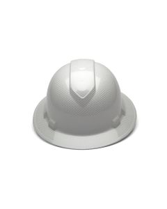 PYRHP54116 - Ridgeline Hard Hat -Matte White Graphite Pattern - Ridgeline Cap Style 4Pt Ratchet Susp