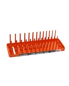 HNE14063 image(0) - 1/4" Metric 3-Row Socket Tray - Orange