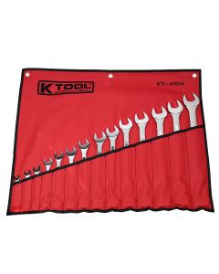 KTI41014 image(0) - K Tool International Wrench Set Combination 14 Piece