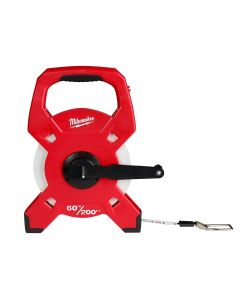 MLW48-22-5360 image(0) - Milwaukee Tool 60m/200ft Fiberglass Open Reel Long Tape Measure