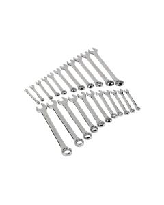 WLMW1069 image(0) - 22 PC SAE & MM FULL POLISH COMBINATION WRENCH SET