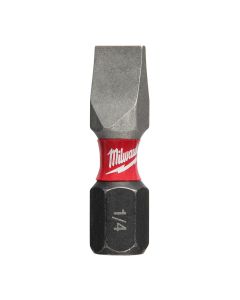 MLW48-32-4718 image(0) - Milwaukee Tool SHOCKWAVE INSERT BIT SLOTTED 1/4" - BULK (25)