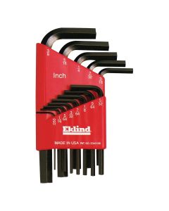 EKL10113 image(0) - HEX KEY SET 13 PC SAE SHORT .050-3/8IN.