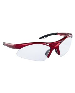 SAS540-0000 image(0) - Diamondback Safe Glasses w/ Red Frame and Clear Lens