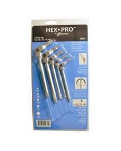 BND00075 image(0) - 5PC HEX PRO PIVOT HEAD TORX WRENCH SET