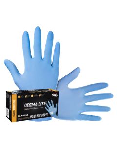 SAS6607 image(0) - 100-pk of Derma-Lite Lightly Powdered Nitrile Glove, M