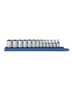 KDT80306 image(0) - 13PC 1/4" DR 12PT STANDARD METRIC SOCKET SET