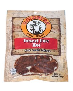 Desert Fire Hot 2.85 oz. Goldrush Beef Jerky (12-C