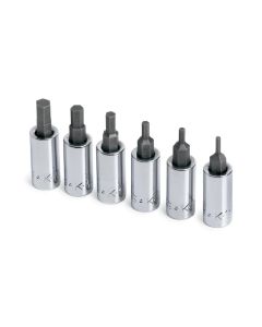 SKT19732 image(0) - SOCKET HEX BIT SET 1/4IN. DRIVE 6PC 2MM TO 6MM