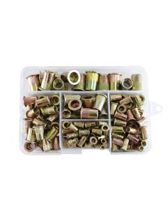 ASTRN120 image(0) - 120pc Steel Rivet Nut Assortment - SAE