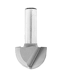 MAK733008-8A - 5/8" Core Box, 2 Flute, C.T. Router Bit, 1/4" Shank, 7/16" Cut